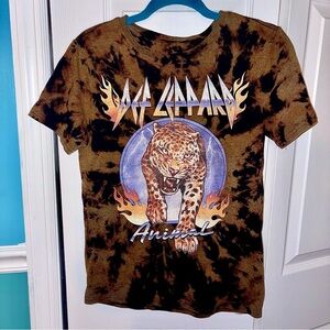 Def Leppard Tie-Dye Upcycled T-Shirt